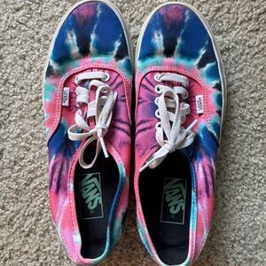 Tie-Dye Vans, Women’s Size 10